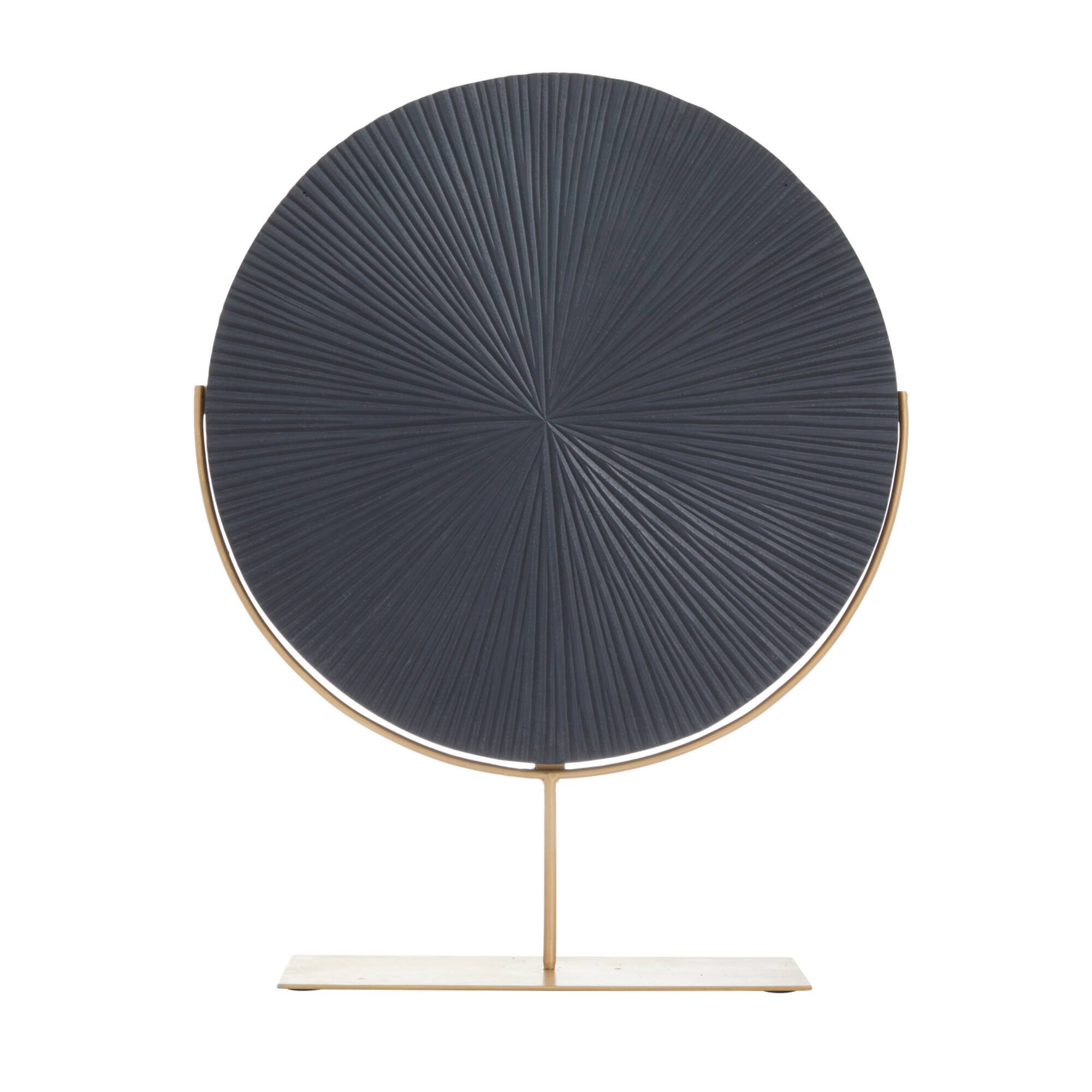 CosmoLiving by Cosmopolitan Black Iron Contemporary Sculpture, 23" x 18" x 4"